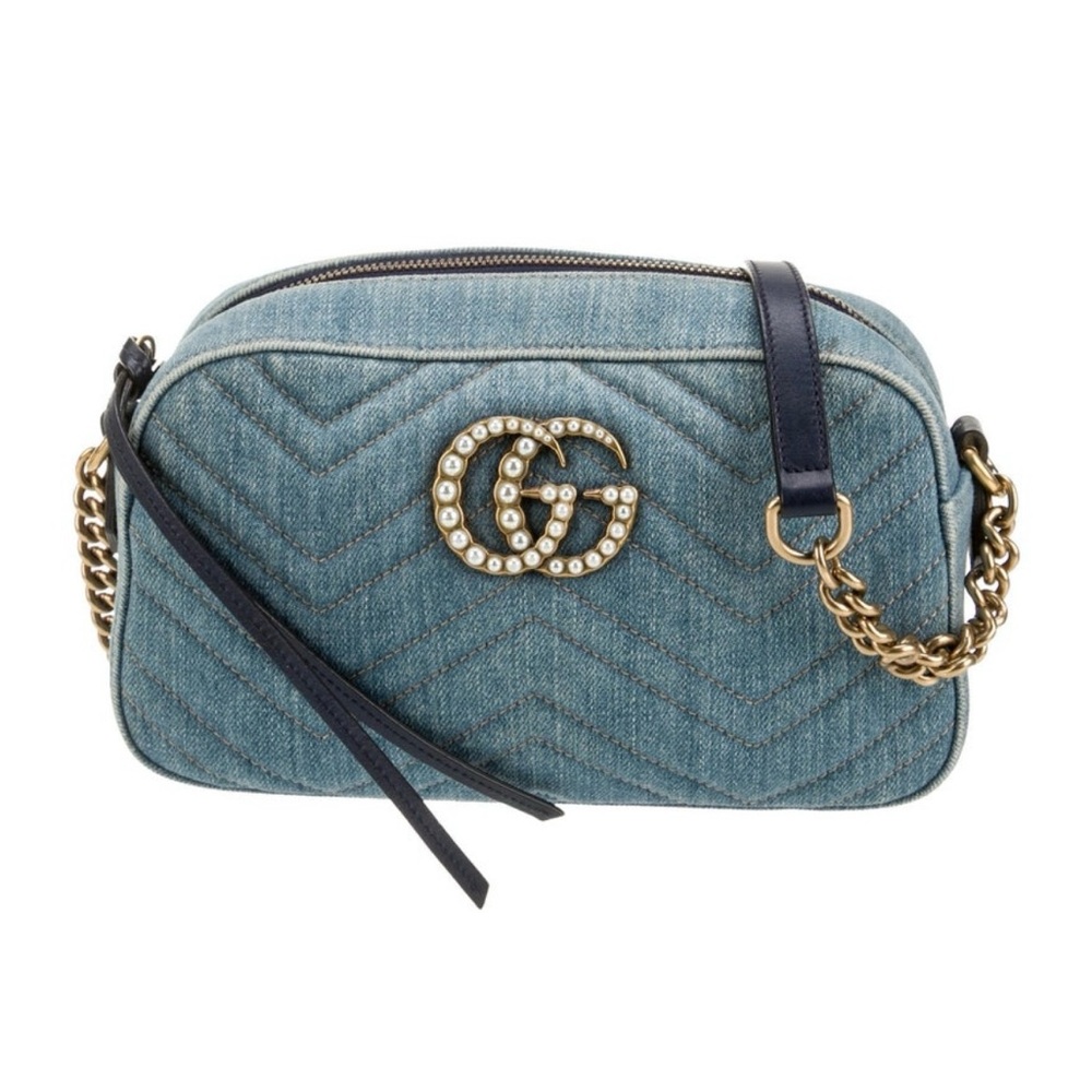 Gucci Marmont Denim GG Bag
